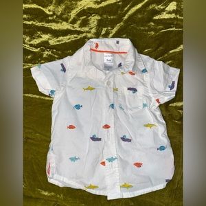 EUC - Carters - 3month beach button down